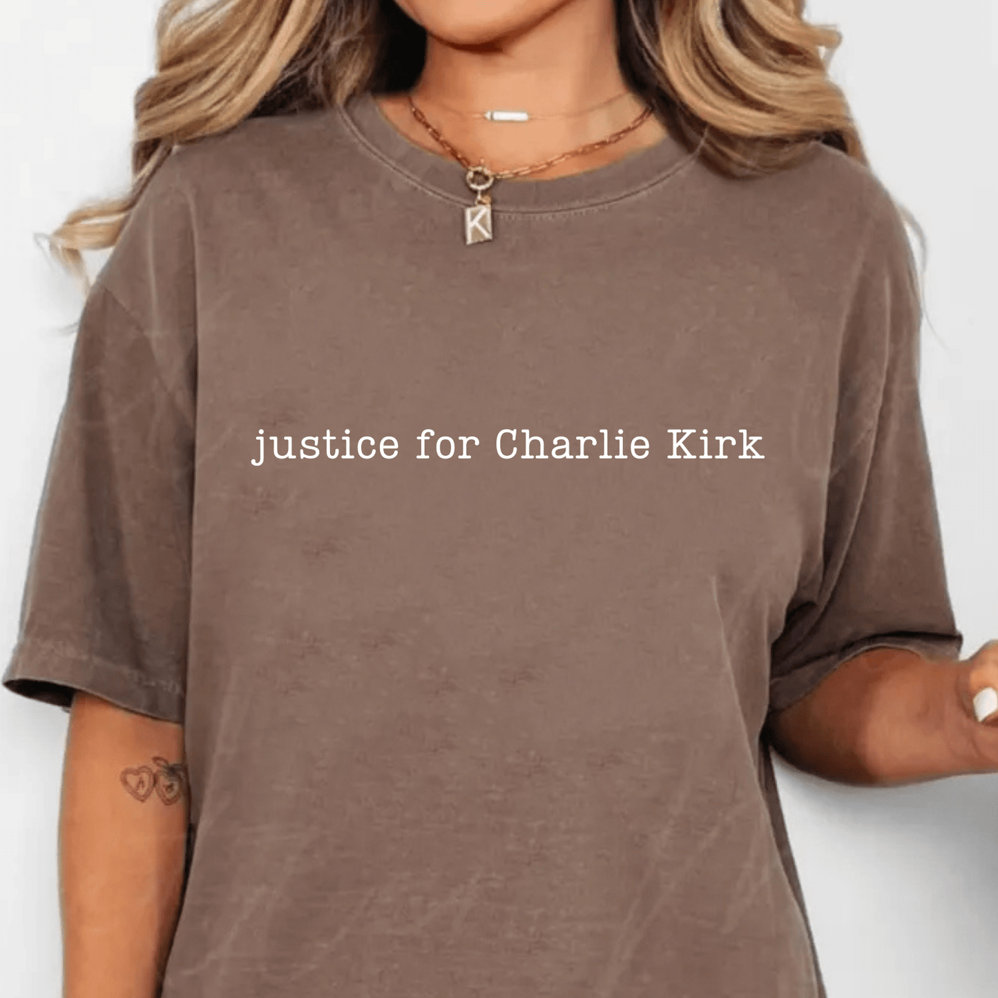 Justice for Charlie Kirk Comfort Colors T-Shirt - Hollow Point Society - T-Shirt