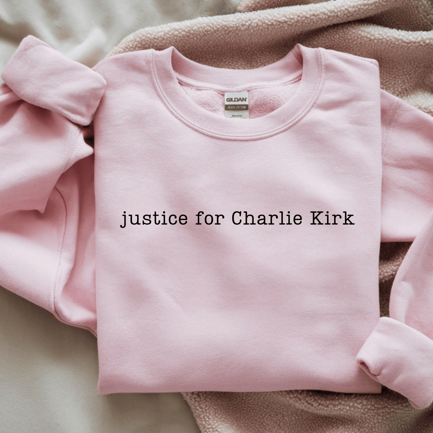 Justice For Charlie Kirk Gildan Sweatshirt - Hollow Point Society - Sweater