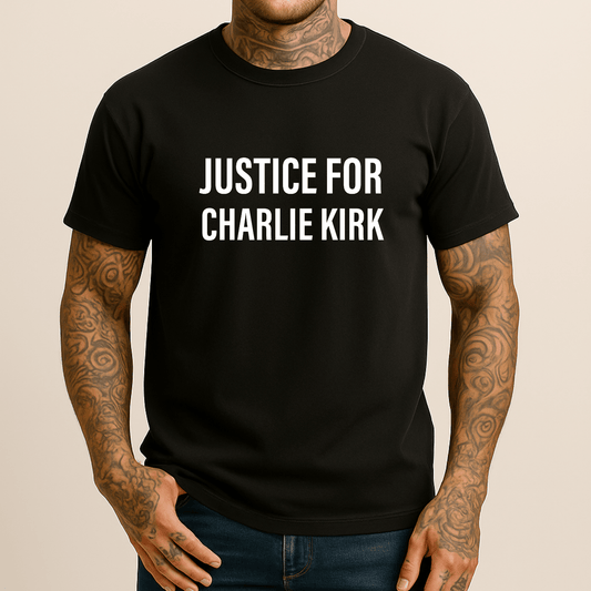 Justice for Charlie Kirk Men's Comfort Colors T-Shirt - Hollow Point Society - T-Shirt