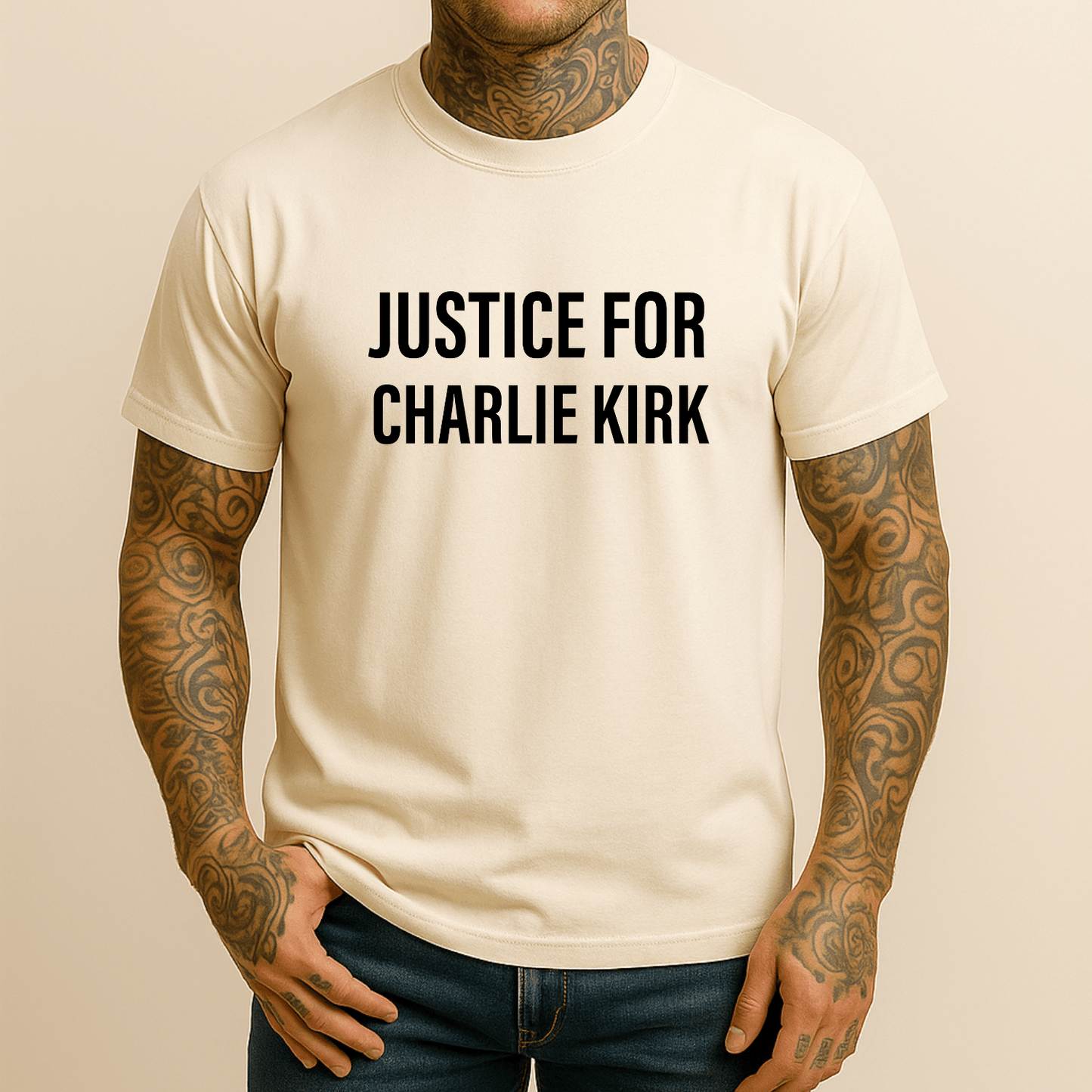 Justice for Charlie Kirk Men's Comfort Colors T-Shirt - Hollow Point Society - T-Shirt