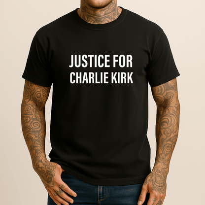 Justice for Charlie Kirk Men's Comfort Colors T-Shirt - Hollow Point Society - T-Shirt