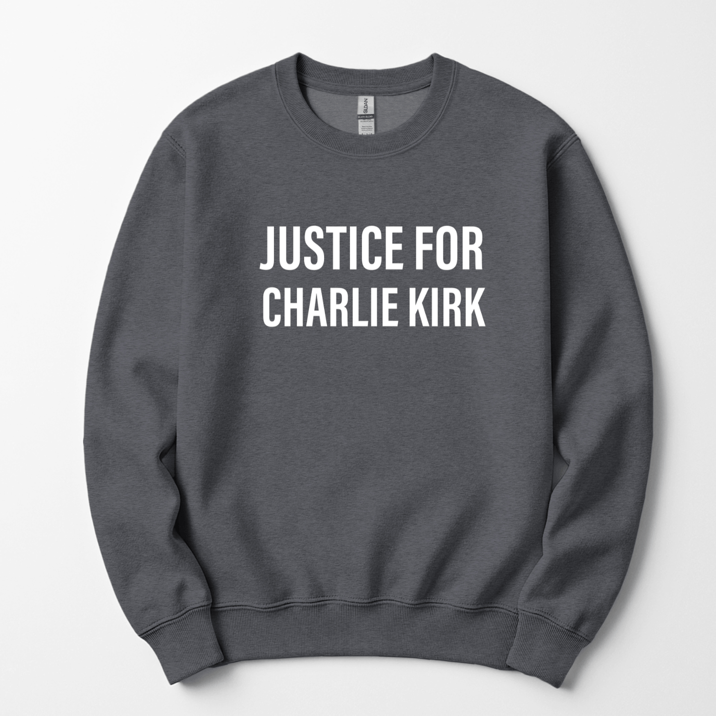 Justice For Charlie Kirk Men's Sweatshirt - Hollow Point Society - Sweater