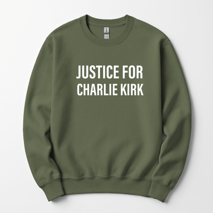 Justice For Charlie Kirk Men's Sweatshirt - Hollow Point Society - Sweater