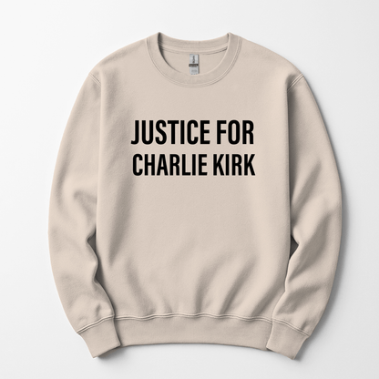 Justice For Charlie Kirk Men's Sweatshirt - Hollow Point Society - Sweater