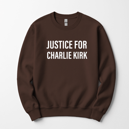 Justice For Charlie Kirk Men's Sweatshirt - Hollow Point Society - Sweater