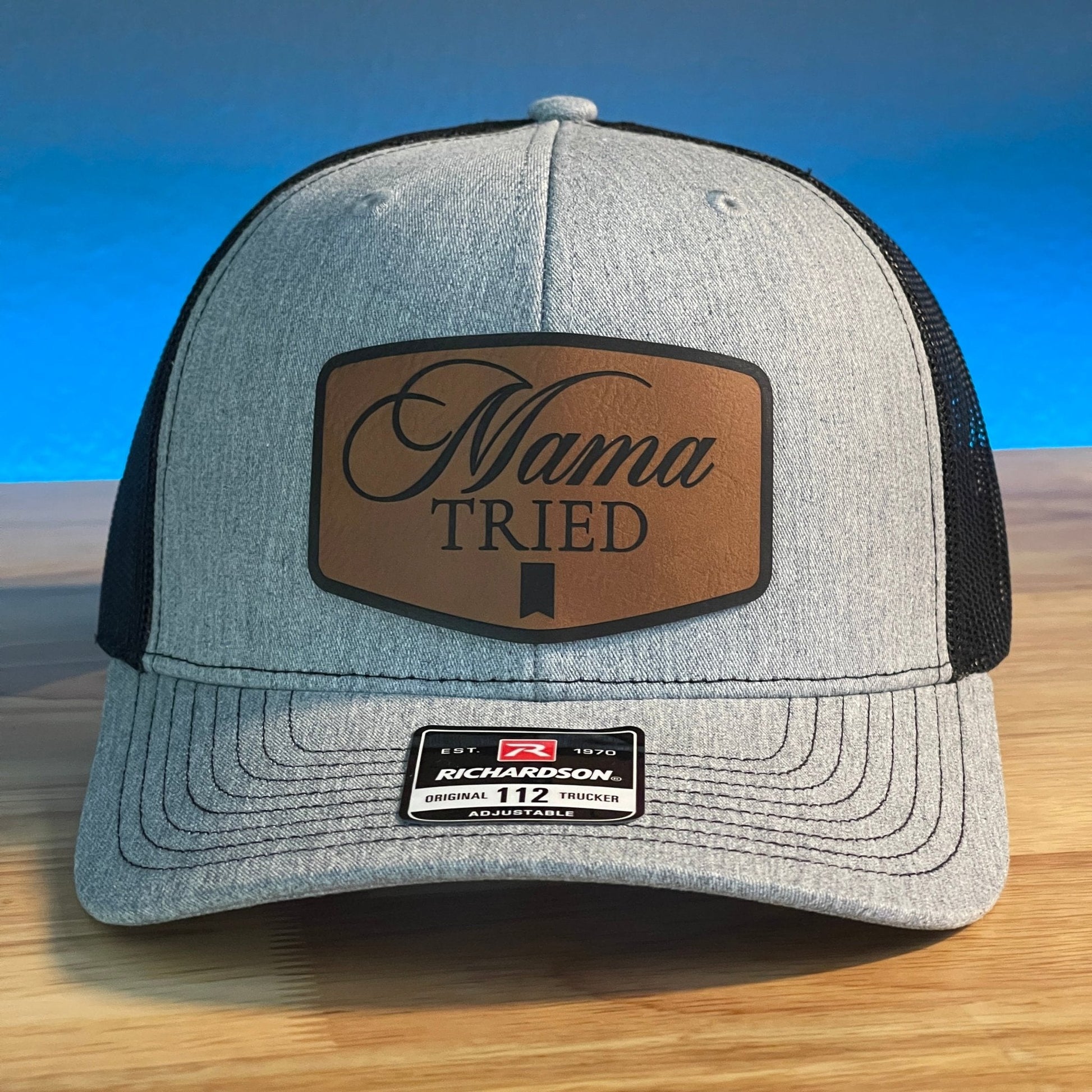 MAMA TRIED Funny Leather Patch Hat - Hollow Point Society - Patch Hat