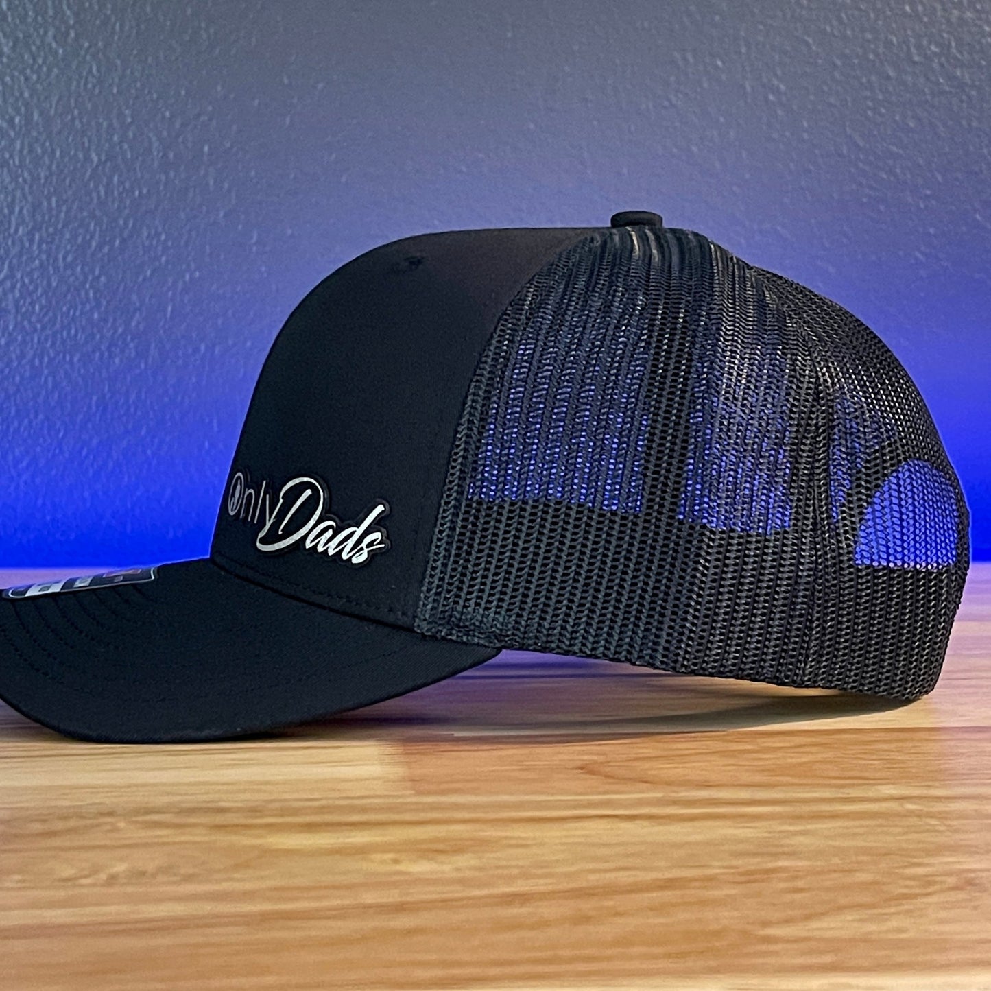 Only Dads Funny Leather Patch Hat Black/Black - Hollow Point Society - Patch Hat