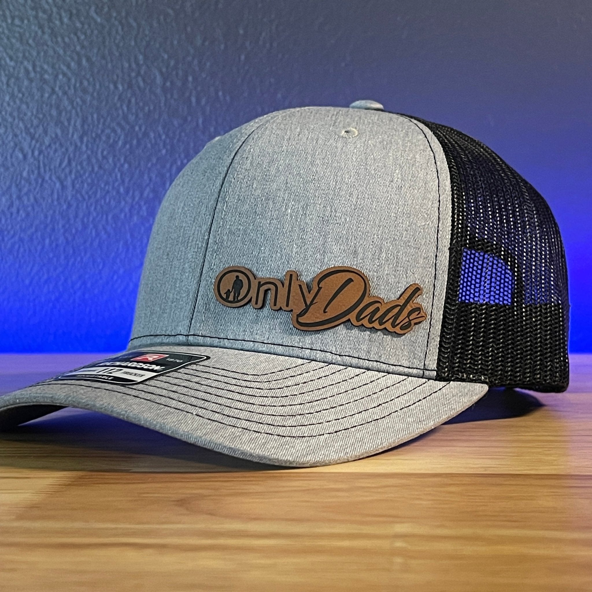 Only Dads Funny Richardson 112 Side Leather Patch Hat – Hollow Point ...