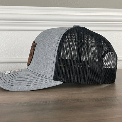 Overtime Hours for BS Pay Leather Patch Hat - Hollow Point Society - Patch Hat