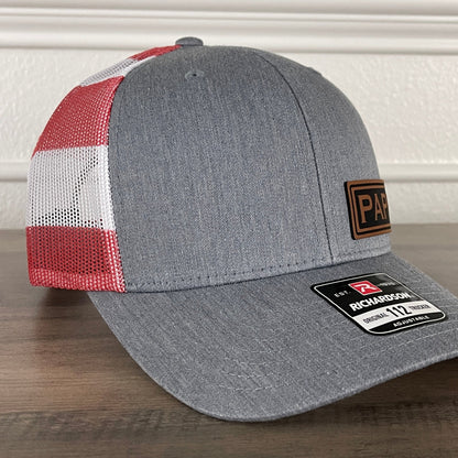 PAPA Side Leather Patch Hat Stars & Stripes - Hollow Point Society - Patch Hat