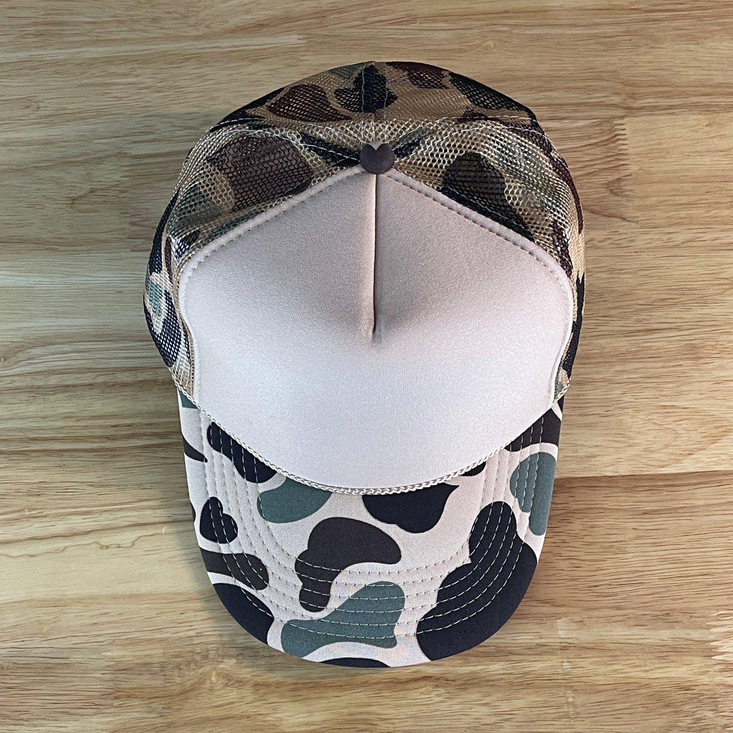 Participation Trophy Wife Funny Classic Foam Trucker Hat Tan/Camo - Hollow Point Society - Trucker Hat