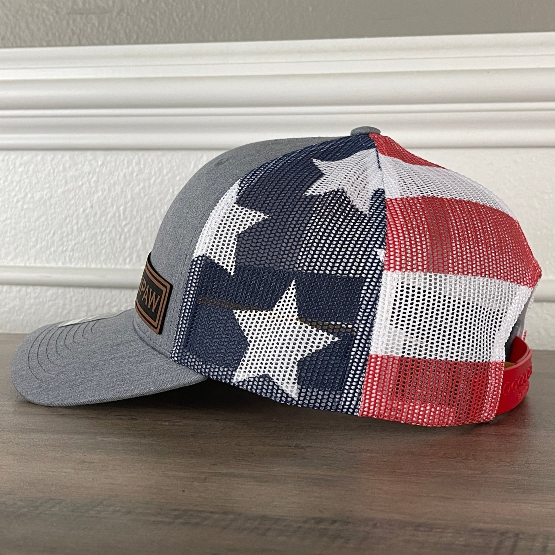 PAWPAW Side Leather Patch Hat Stars & Stripes - Hollow Point Society - Patch Hat