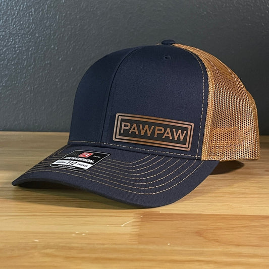 PAWPAW Side Leather Patch SnapBack Trucker Hat - Hollow Point Society - Patch Hat