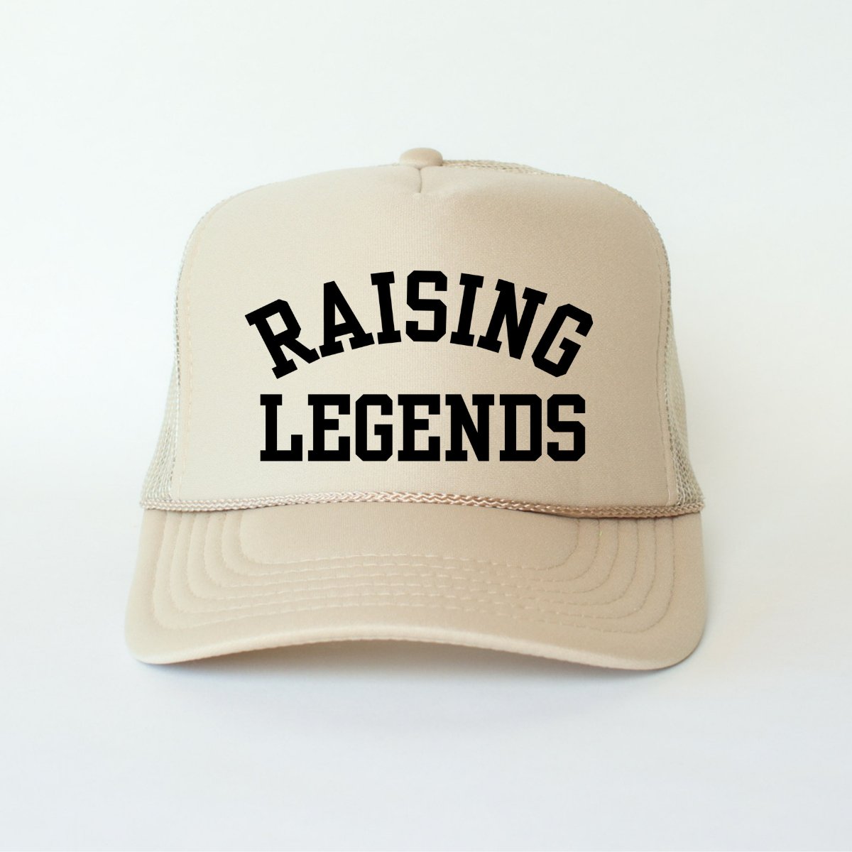 Raising Legends Mom Hat Classic Foam Trucker Hat Khaki - Hollow Point Society - Trucker Hat