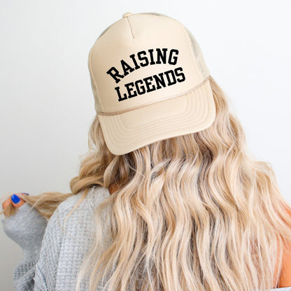 Raising Legends Mom Hat Classic Foam Trucker Hat Khaki - Hollow Point Society - Trucker Hat