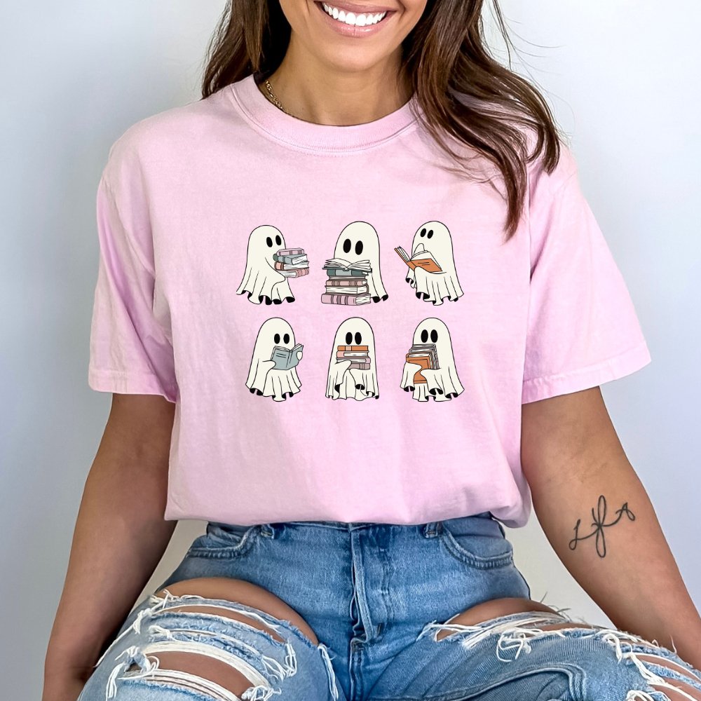 Reading Ghosts Ladies Halloween Shirt (4 colors) - Hollow Point Society - T-Shirt