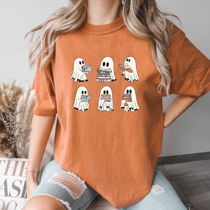 Reading Ghosts Ladies Halloween Shirt (4 colors) - Hollow Point Society - T-Shirt