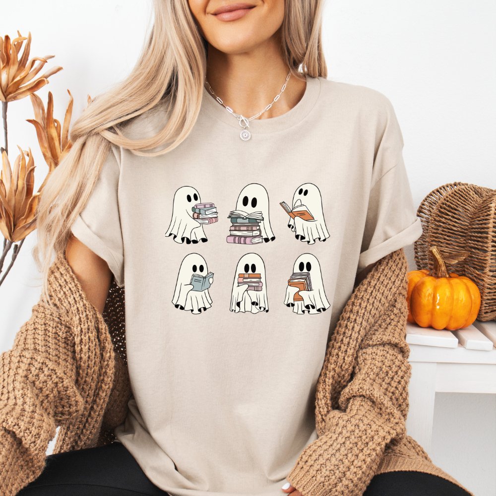 Reading Ghosts Ladies Halloween Shirt (4 colors) - Hollow Point Society - T-Shirt