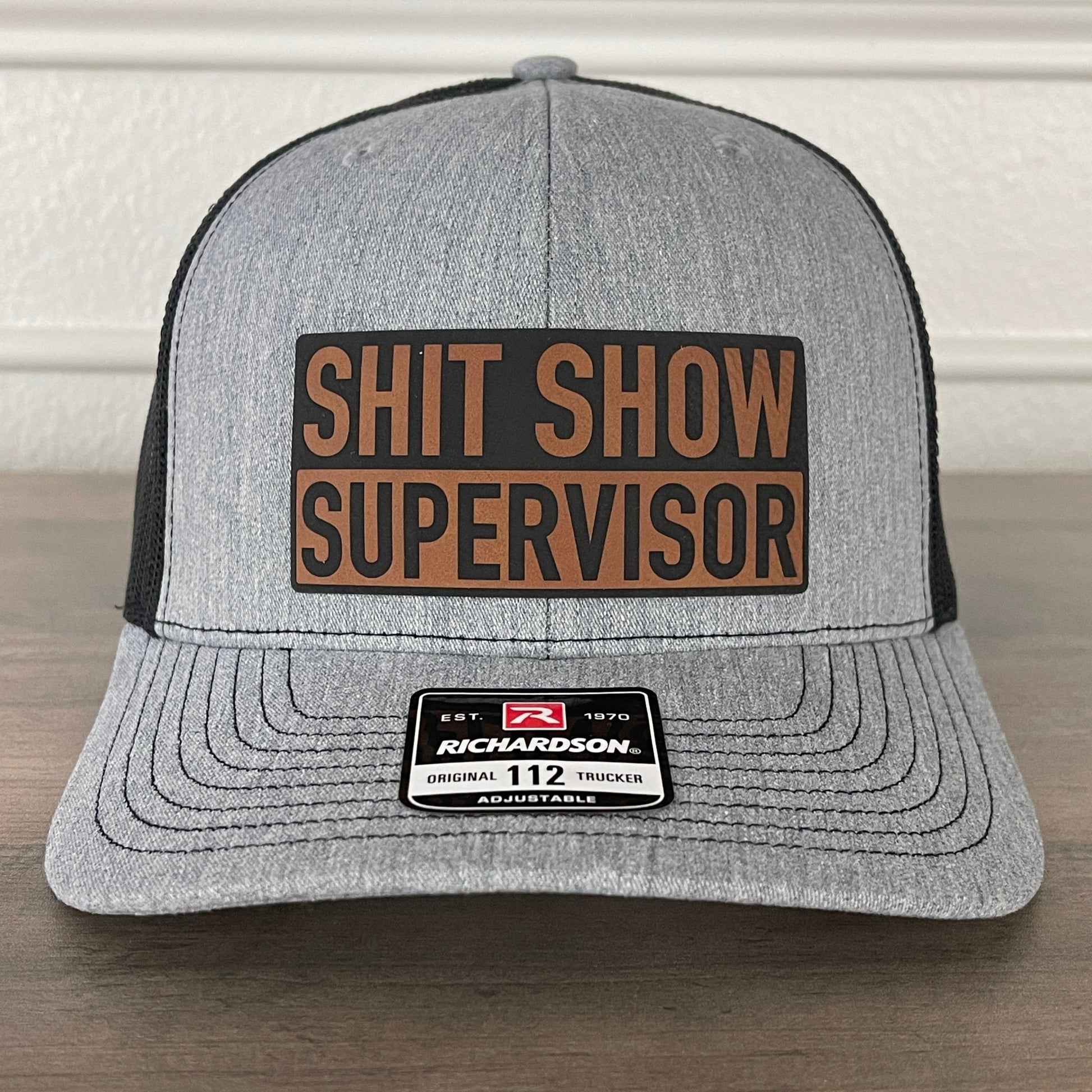 Sh*t Show Supervisor Leather Patch Hat - Hollow Point Society - Patch Hat