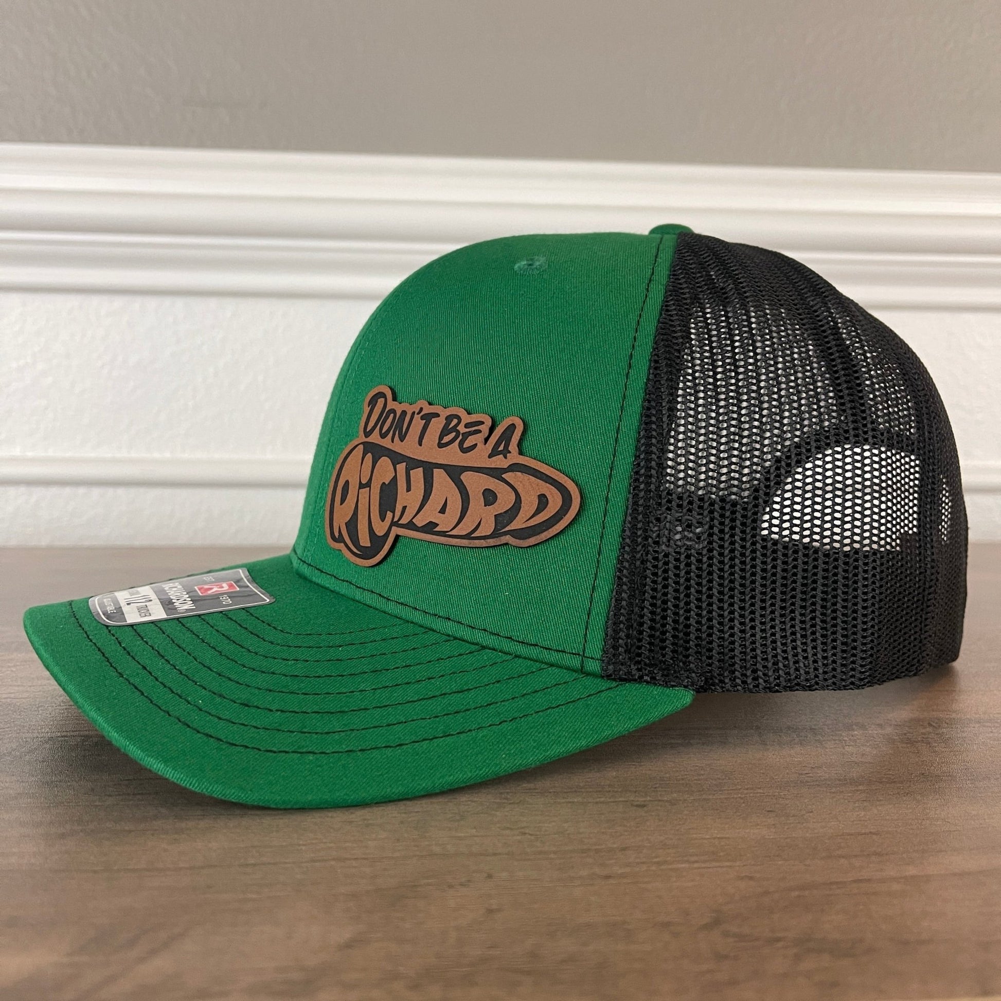 St. Patrick's Day Don't Be A Richard Green Leather Patch Hat - Hollow Point Society - Patch Hat