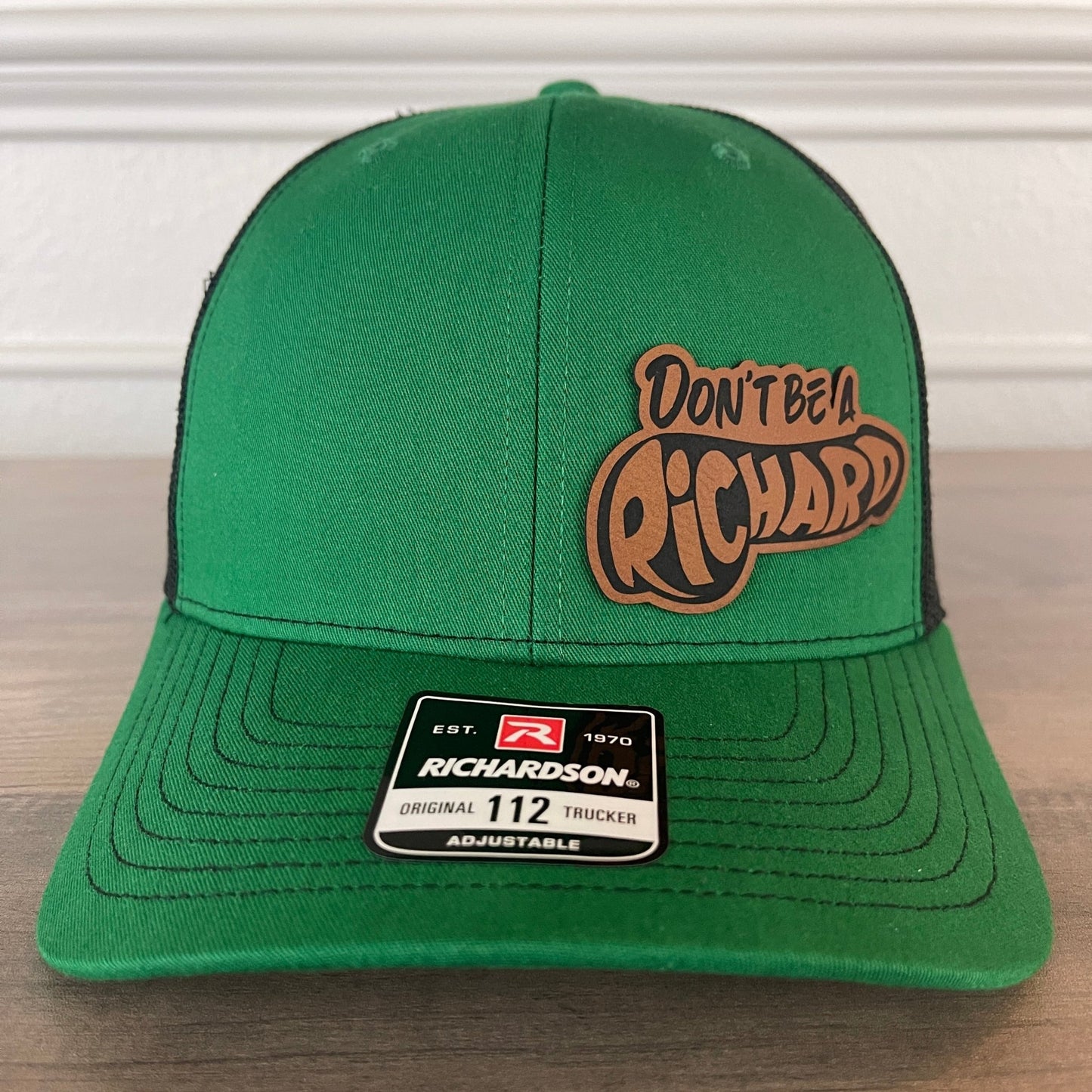 St. Patrick's Day Don't Be A Richard Green Leather Patch Hat - Hollow Point Society - Patch Hat