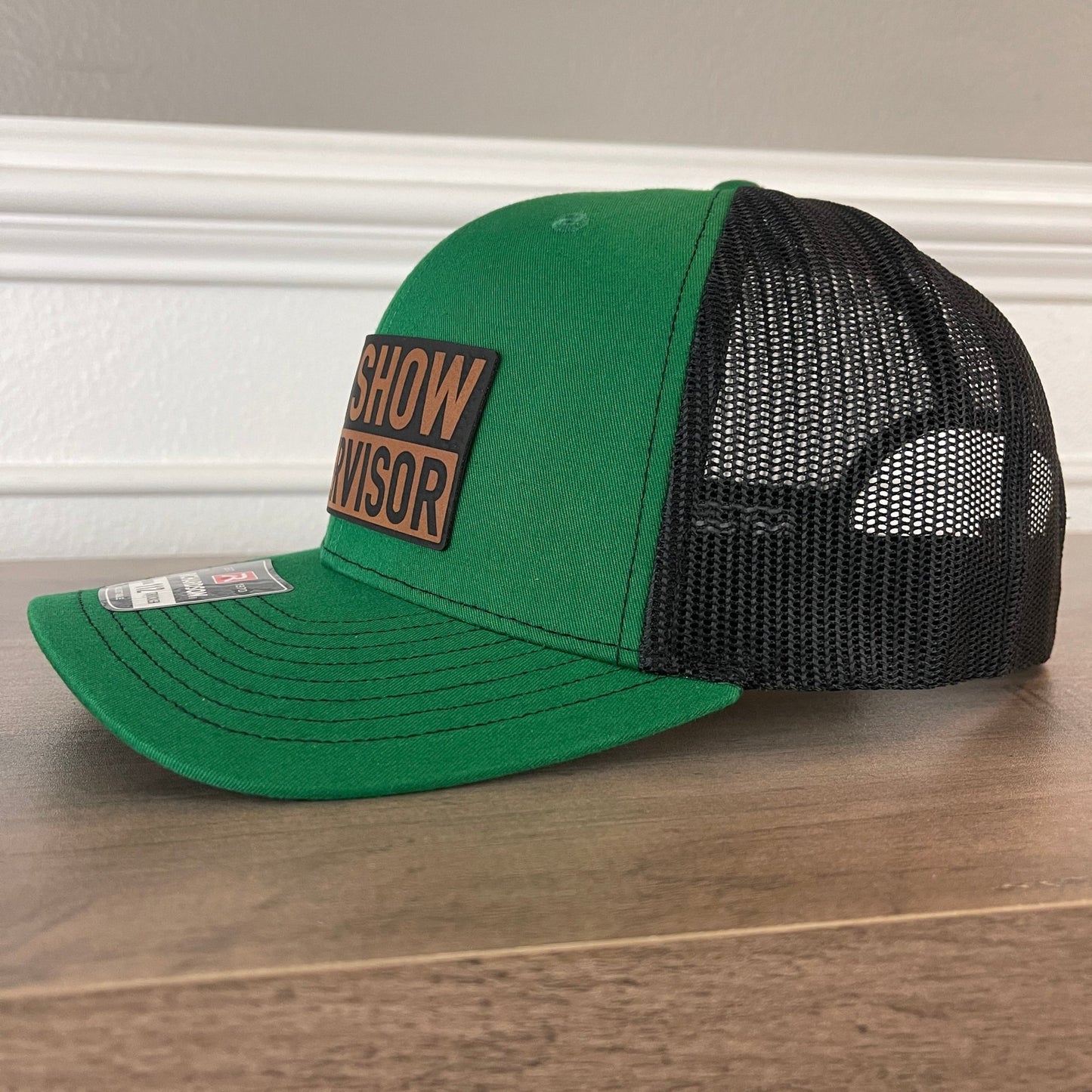 St. Patrick's Day Sh*t Show Supervisor Green Leather Patch Hat - Hollow Point Society - Patch Hat