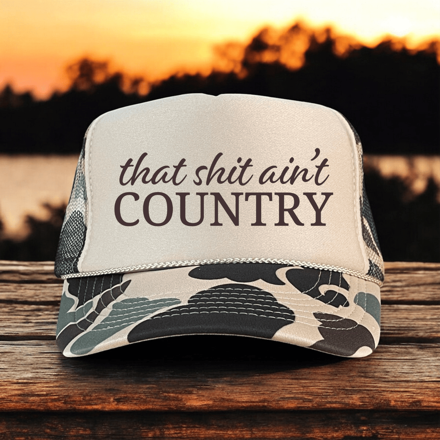 That Ain't Country Funny Sassy Southern Summer Classic Foam Trucker Hat - Hollow Point Society - Trucker Hat