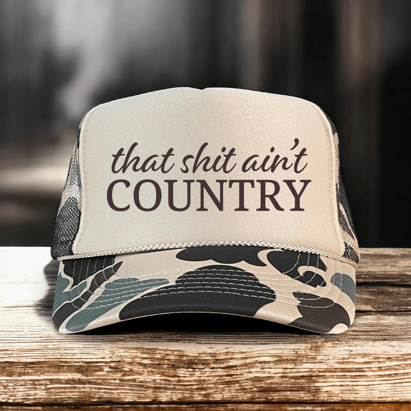 That Ain't Country Funny Sassy Southern Summer Classic Foam Trucker Hat - Hollow Point Society - Trucker Hat