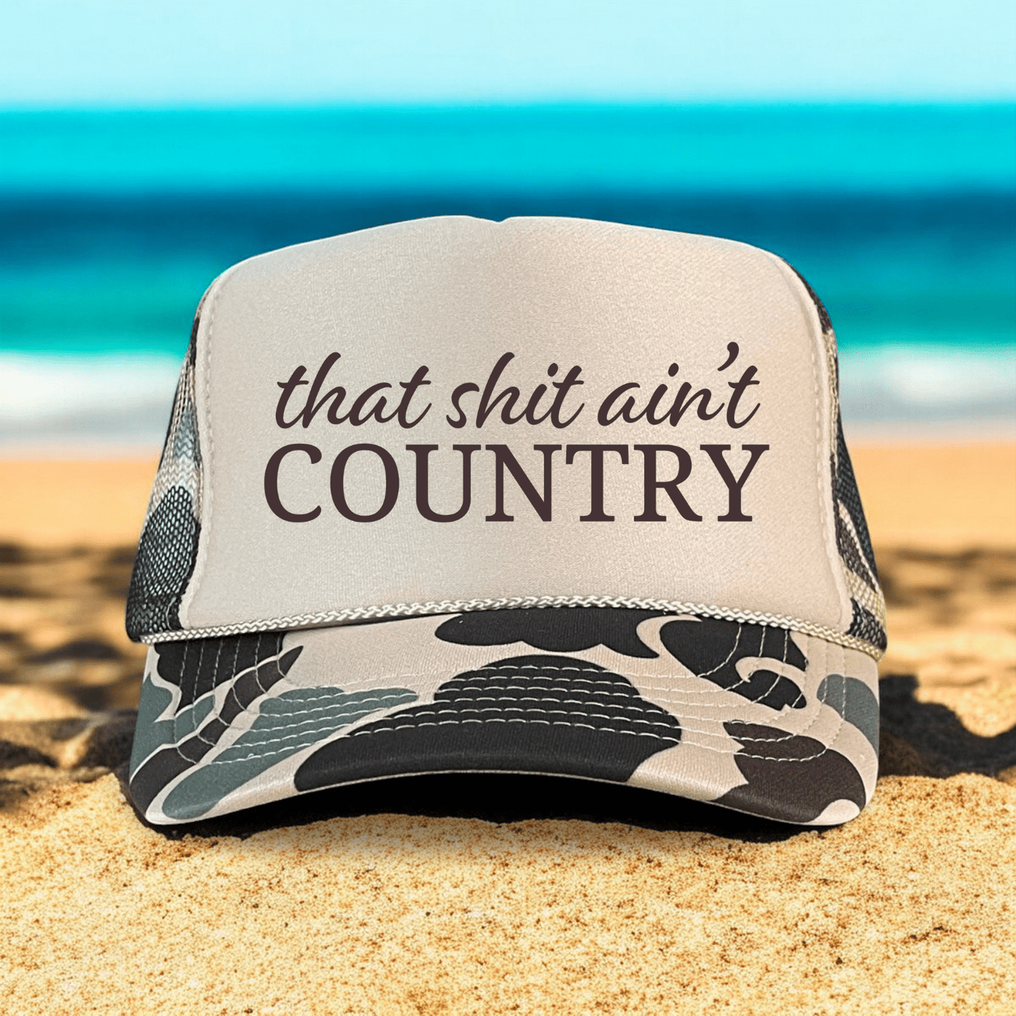 That Ain't Country Funny Sassy Southern Summer Classic Foam Trucker Hat - Hollow Point Society - Trucker Hat