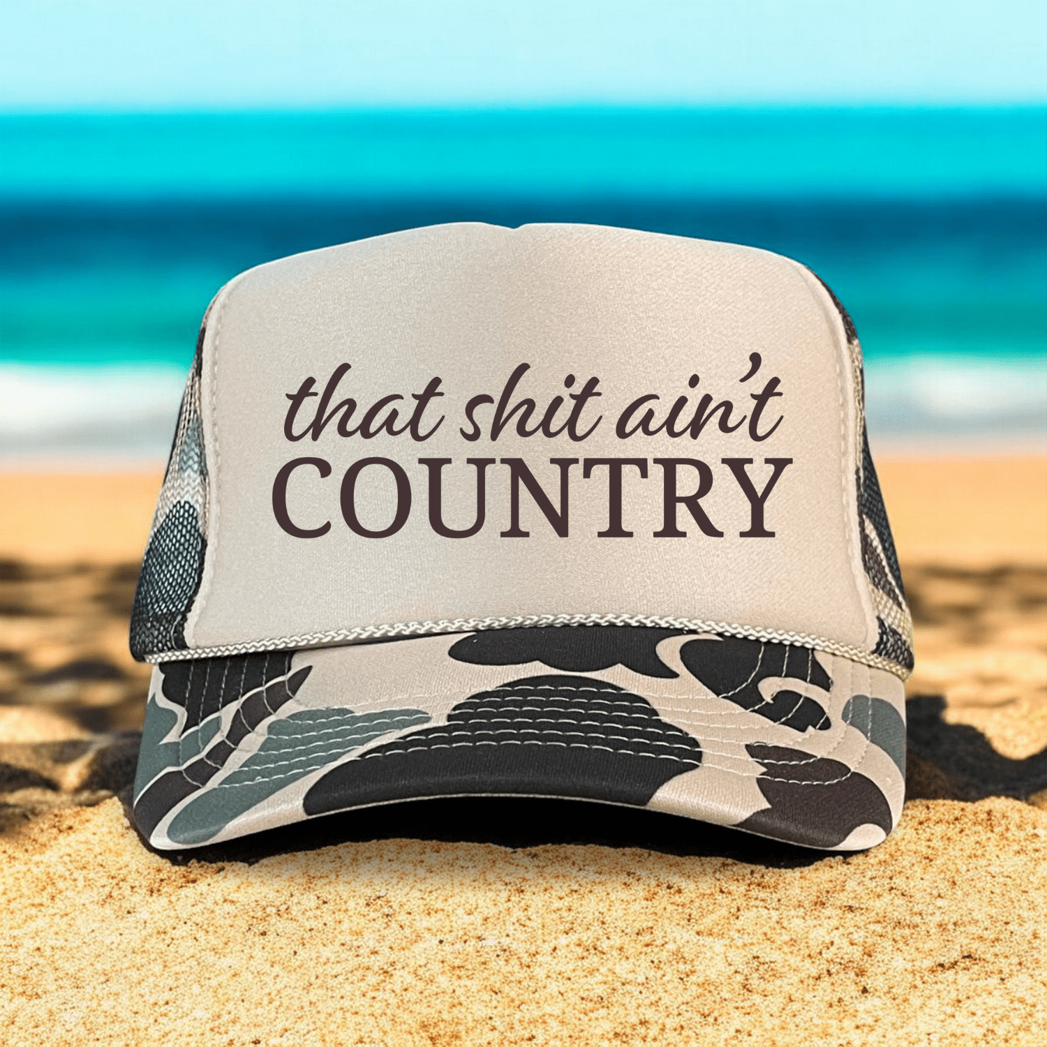 That Ain't Country Funny Sassy Southern Summer Classic Foam Trucker Hat - Hollow Point Society - Trucker Hat
