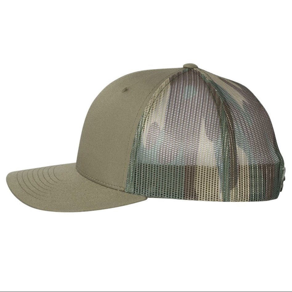Three Nail Cross Leather Patch SnapBack Trucker Hat - Hollow Point Society - Patch Hat