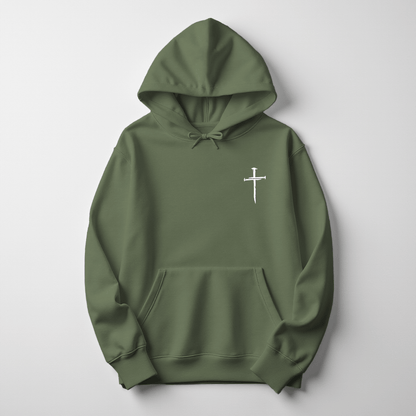 Three Nail Cross Sweater Women's Christian Hooded Sweatshirt - Hollow Point Society - Sweater