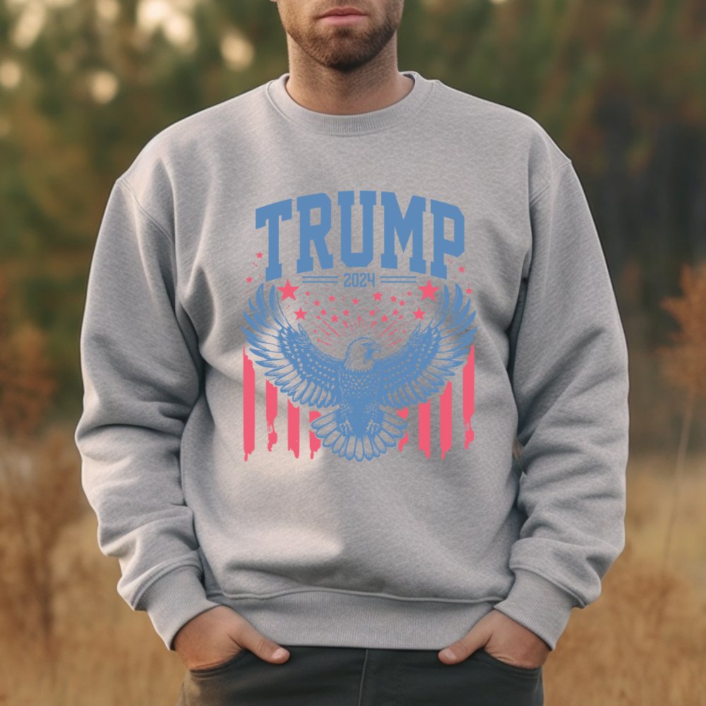 Trump 2024 Eagle Sweatshirt Men's Trump Sweater (2 colors) - Hollow Point Society - Sweater