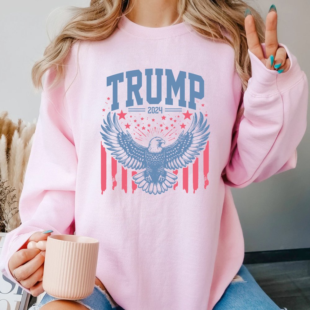 Trump 2024 Eagle Sweatshirt Unisex Trump Sweater (3 colors) - Hollow Point Society - Sweater