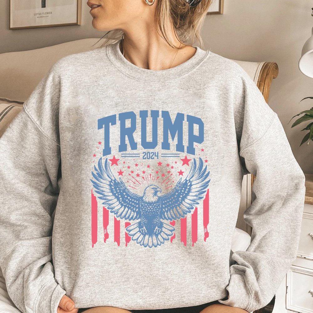 Trump 2024 Eagle Sweatshirt Unisex Trump Sweater (3 colors) - Hollow Point Society - Sweater