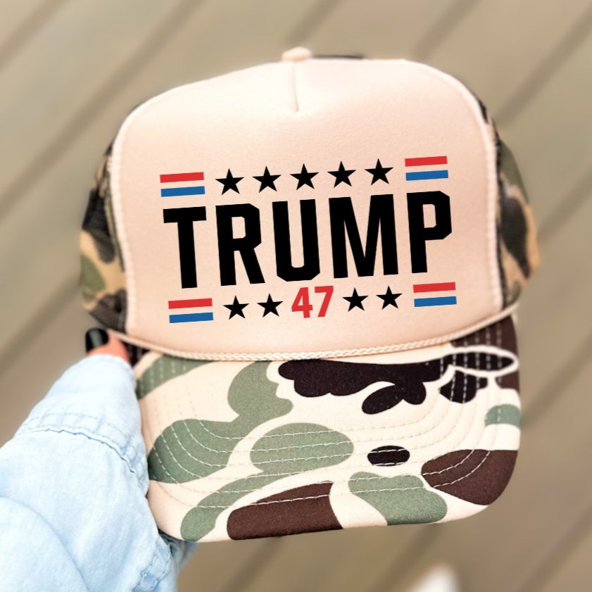 Trump 47 Hat Classic Foam Trucker Hat - Hollow Point Society - Trucker Hat