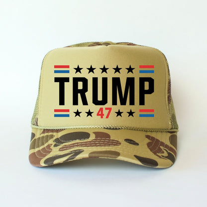 Trump 47 Hat Classic Foam Trucker Hat - Hollow Point Society - Trucker Hat