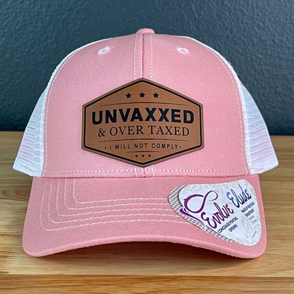 Unvaxxed and Overtaxed Ponytail Hat Rawhide Patch Women's Hat - Hollow Point Society - Patch Hat