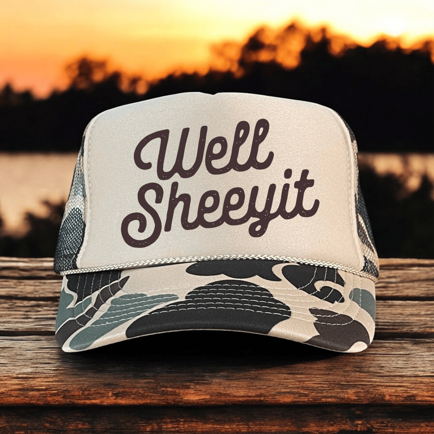 Well Sheeyit Sassy Southern Country Summer Classic Foam Trucker Hat - Hollow Point Society - Trucker Hat