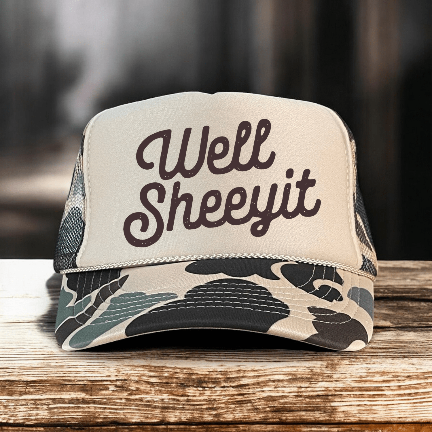 Well Sheeyit Sassy Southern Country Summer Classic Foam Trucker Hat - Hollow Point Society - Trucker Hat