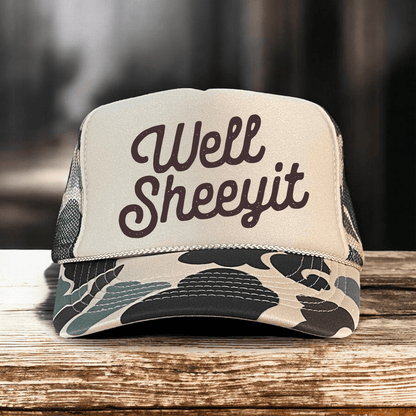 Well Sheeyit Sassy Southern Country Summer Classic Foam Trucker Hat - Hollow Point Society - Trucker Hat