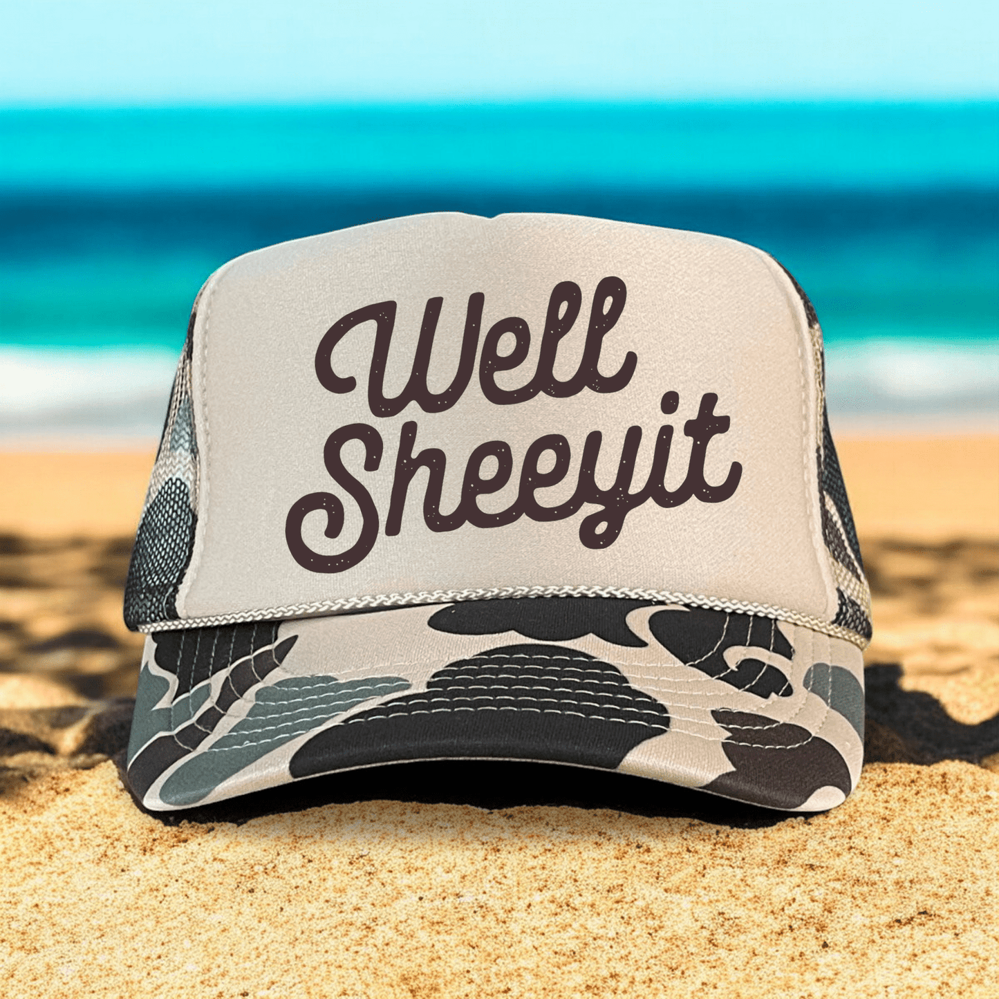 Well Sheeyit Sassy Southern Country Summer Classic Foam Trucker Hat - Hollow Point Society - Trucker Hat