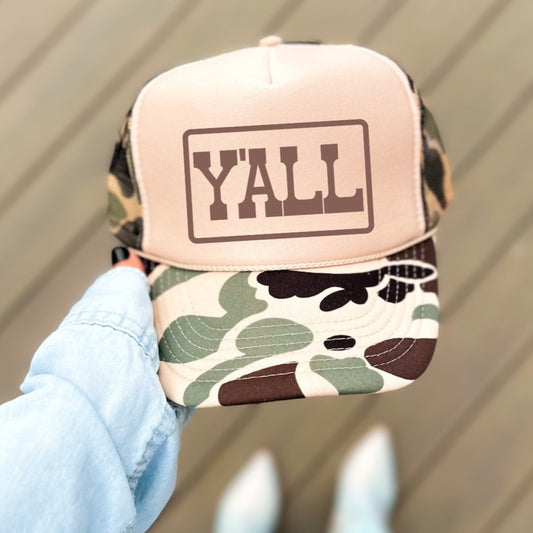 Y'ALL Country Classic Foam Trucker Hat - Hollow Point Society - Trucker Hat