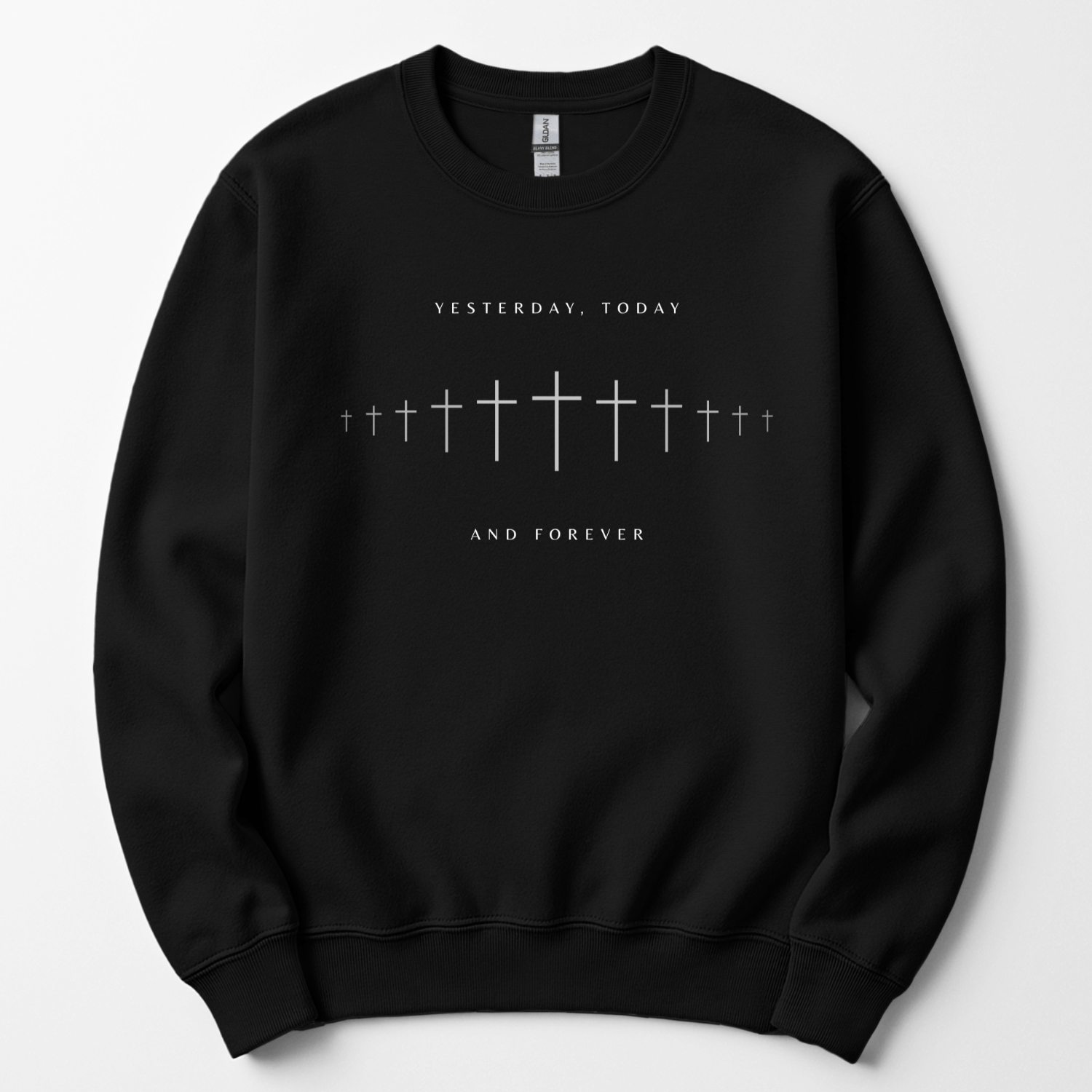 Yesterday, Today and Forever Christian Faith Gildan Jesus Sweatshirt - Hollow Point Society - Sweater