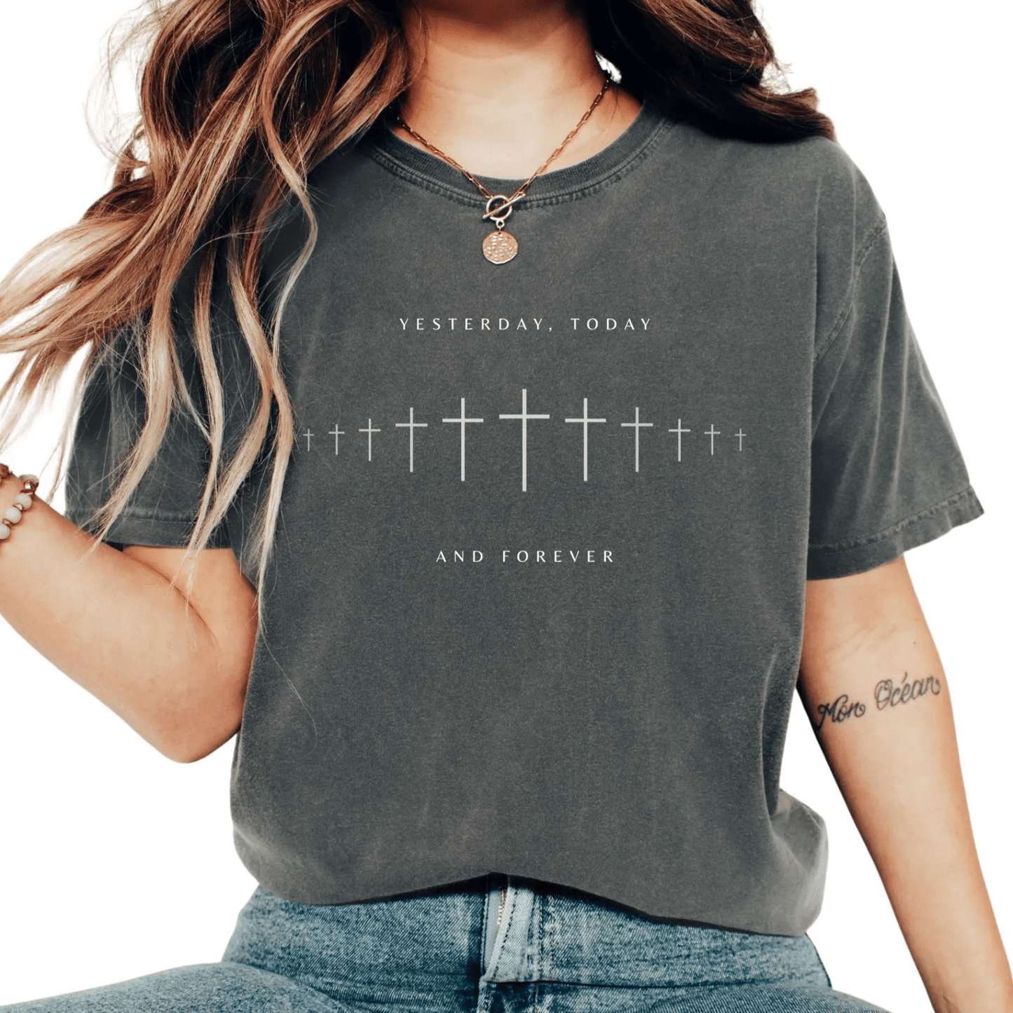 Yesterday, Today and Forever Christian Faith Graphic Jesus T-Shirt - Hollow Point Society - T-Shirt