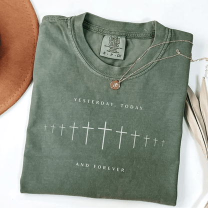 Yesterday, Today and Forever Christian Faith Graphic Jesus T-Shirt - Hollow Point Society - T-Shirt